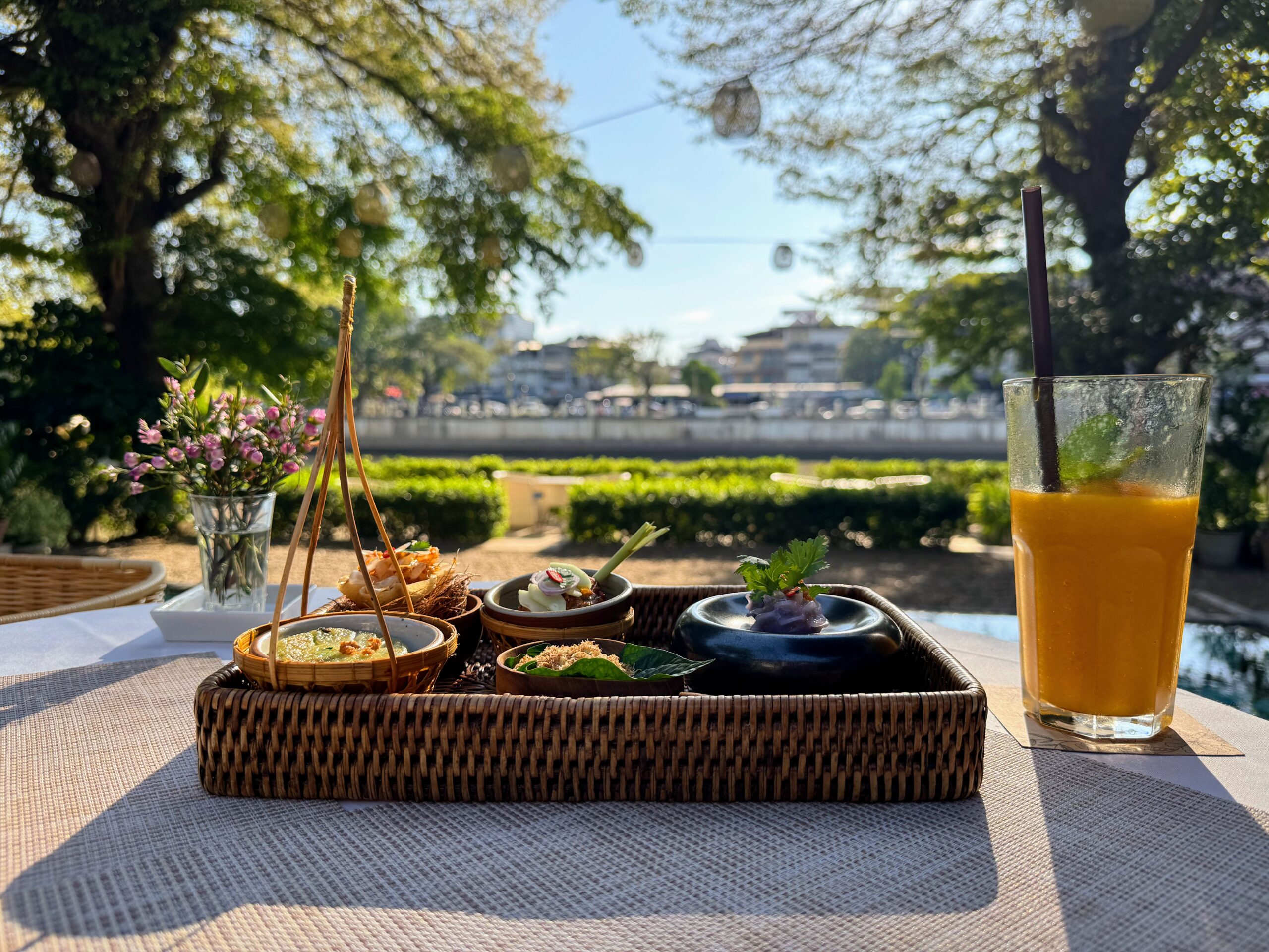 Thai meal with beautiful background